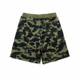 A Ape Print Shorts Men's Shark Head Camouflage Elastic Waist Fifth Pants Middle Pants Casual Shorts