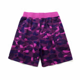 A Ape Print Shorts Men's Shark Head Camouflage Elastic Waist Fifth Pants Middle Pants Casual Shorts