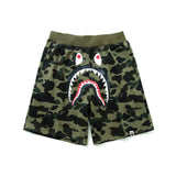 A Ape Print Shorts Men's Shark Head Camouflage Elastic Waist Fifth Pants Middle Pants Casual Shorts