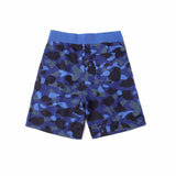 A Ape Print Shorts Men's Shark Head Camouflage Elastic Waist Fifth Pants Middle Pants Casual Shorts