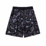 A Ape Print Shorts Men's Starry Camouflage Shark Head Fifth Pants Men's Beach Pants Middle Pants