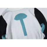 Autumn And Winter Arrow Print Round Neck Bottoming Shirt Knitted Sweater Owt