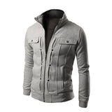 Tactics Style Men Outdoor Windproof Coat Men Casual Jacket Coat Men Fashionable Jacket Cardigan Zipper Sweater