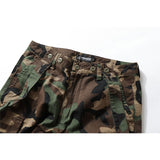 Men's Multi-Pocket Camouflage Cargo Pants Men's Street Large Size Retro Sports Trendy Baggy Straight Trousers Men Pants