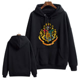 Slytherin Hoodie Badge Men and Women Student plus Size Retro Sports Printed Hooded Loose Coat