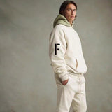 Fog Fear of God Sweatshirt Flocking Letters Printed Crew Neck Sweatshirt for Men and Women