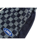 Mens Jean Shorts Fashion Brand Plaid Stitching Denim Shorts Street Fashion Loose Casual Shorts Summer Straight Short Pants