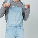 Hip Hop Overalls for Men Blue Denim Overalls Men's Jumpsuit Trousers Men's Denim Overalls Overalls