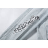 Ow Letter Printed Arrow Washed Do The Old Cowboy Coat Owt