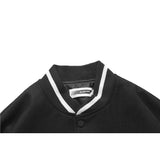 Varsity Baseball Jacket for Men Embroidered Baseball Uniform Men's Street Tide Brand Color Contrast Patchwork Jacket Hip Hop Trend Personality Coat