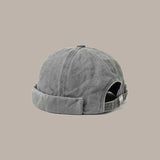 Mens Beanies Spring and Autumn Skullcap Men's Washed Denim Japanese Fashion Brand Street Beanie Hat