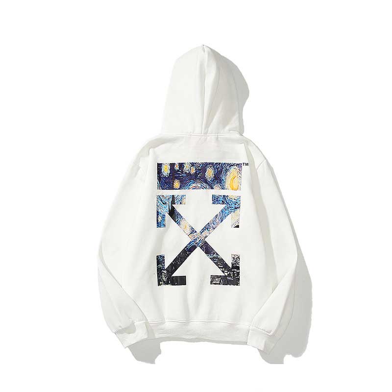 Autumn Vast Cosmic Starry Sky Velvet Padded Hooded Sweatshirt Men And Women Same Style