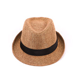 Fedora Hat Fedora Hat British Style Cotton and Linen Couple Sun Hat