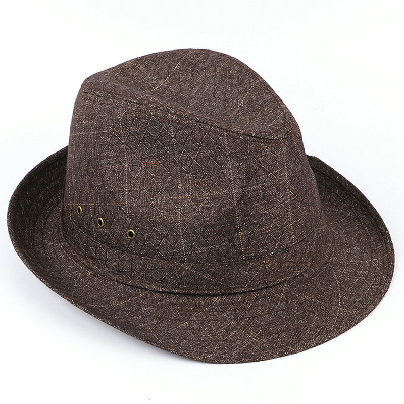 Fedora Hat Top Hat Men's Middle-Aged and Elderly Men Fedora Hat