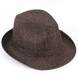 Fedora Hat Top Hat Men's Middle-Aged and Elderly Men Fedora Hat