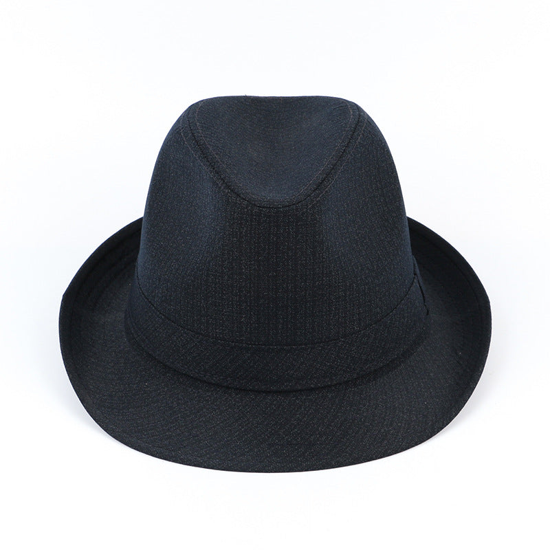 Fedora Hat Men's Fedora Hat Outdoor Hat Middle-Aged and Elderly Men's Top Hat