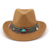 Wester Hats Top Hat Ethnic Style Men Women Couples' Cap