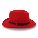 Wester Hats Couples' Cap Simple Woolen Western Cowboy Hat
