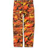 Hip Hop Camoufiage Print Savage Orange Camo Cargo Pants Dafeili Pants Casual Street plus Size Retro Sports Cargo Pants