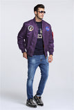 Kanye Bomber Jacket Thin Embroidery Badge Baseball Uniform