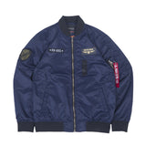 Men's Bomber Jacket Air Force Pilot Jacket Men's Autumn plus Size Retro Sports Coat