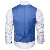 Men's Dress Vests Business Waistcoat Men's Solid Color Vest Business Casual