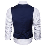 Men's Dress Vests Business Waistcoat Men's Solid Color Vest Business Casual