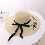 Fedora Golf Hats Letter Straw Hat Female Summer Beach Hat Sun Hat