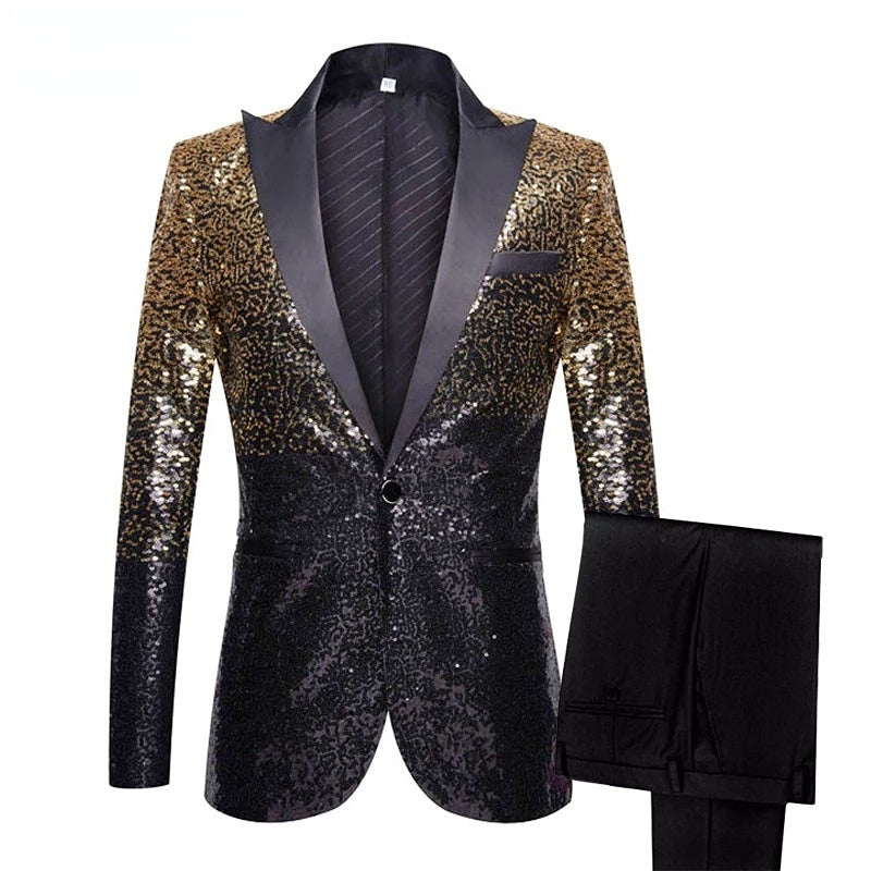 Mens Prom Suits Two-Piece Set