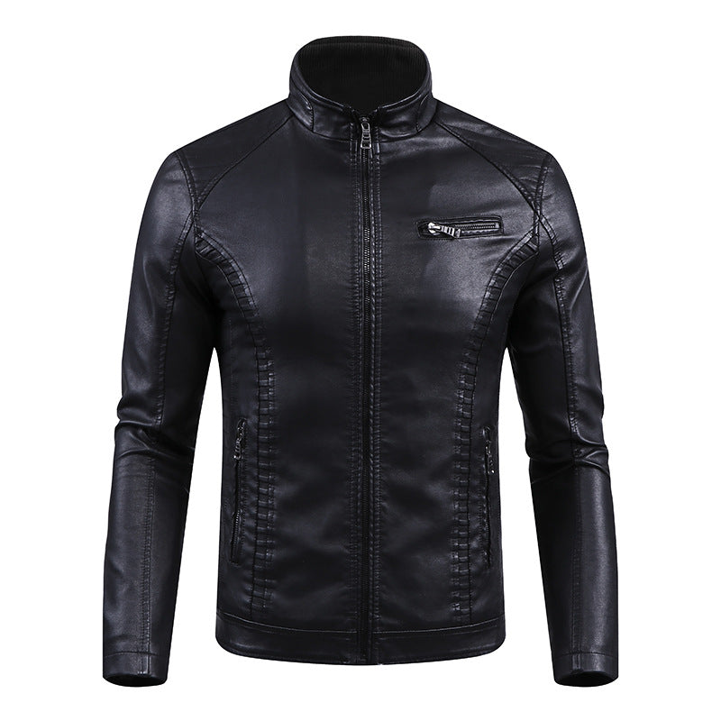 1970 East West Leather Jacket Washed Leather Jacket Coat Autumn And Winter PU Leather Clothing 3D