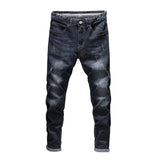 Straight Fit Prospector Jean for Men Baggy Denim Pants Loose Man Stretch Relaxed Jean Autumn Winter Elastic plus Size Straight Men Jeans Big Size Men Jeans