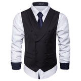 Men's Dress Vests Business Waistcoat Men's Solid Color Vest Business Casual