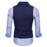 Tuxedo Vests Men Suit Vest Men's Fall Casual Vest