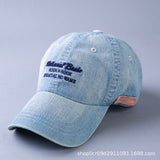 Joe Goldberg Hats Denim Hat Men's and Women's Spring/Summer Autumn Baseball Cap Sports Sun-Proof Peaked Cap