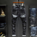 Built-In-Flex Jean Autumn And Winter Stretch Denim Trousers Men Plus Size Retro Sports Men Jeans