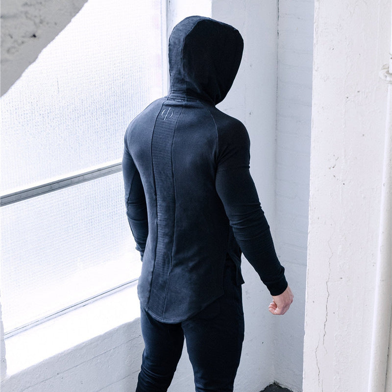 Gyms Fitness Men Sports Hoodie Bodybuilding Workout Jogging Men's Athletic Sweatshirts Muscle Workout Fall Winter Men Sports Fitness Leisure Cotton Hooded Sweater Stitching