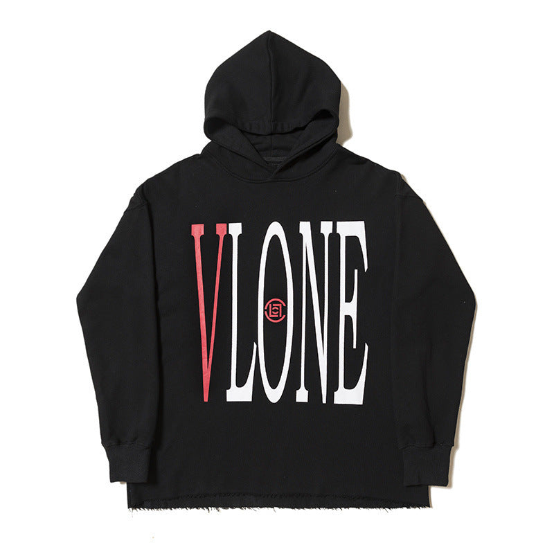 Vlone Hoodie Autumn and Winter Popular Printed Hoodie Sweater Star Men's Coat