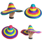 Sombreros Hat Halloween Hat Fancy Dress Ball Party Performance Performance Adult Men Color Mexican Hat