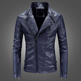 1970 East West Leather Jacket Fleece-Lined Lapel Men's Motorcycle Leather Jacket Coat