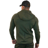 Gyms Fitness Men Sports Hoodie Bodybuilding Workout Jogging Men's Athletic Sweatshirts Jacket Fitness Outdoor Training Running Long Sleeve Leisure Sports Running Cotton Workout Clothes