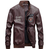 Urban Leather Jacket Spring and Autumn PU Leather Jacket Fashion Casual Leather Coat Motorcycle Clothing