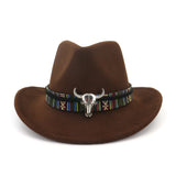 Wester Hats Woolen Hat Ethnic Style Couple Hats