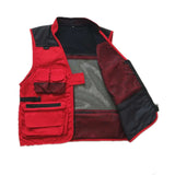 Men Utility Vest Work Zipper Tactical Work Vest Slim Pocket Jacket Multi-Pocket Vest Outdoor Casual and Comfortable Men's Clothing