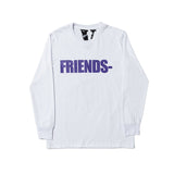 Vlone Sweatshirt Big V Printed Men's and Women's Loose Casual Long Sleeves Tshirt Autumn