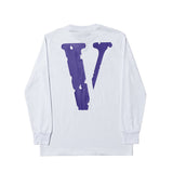 Vlone Sweatshirt Big V Printed Men's and Women's Loose Casual Long Sleeves Tshirt Autumn
