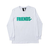 Vlone Sweatshirt Big V Printed Men's and Women's Loose Casual Long Sleeves Tshirt Autumn