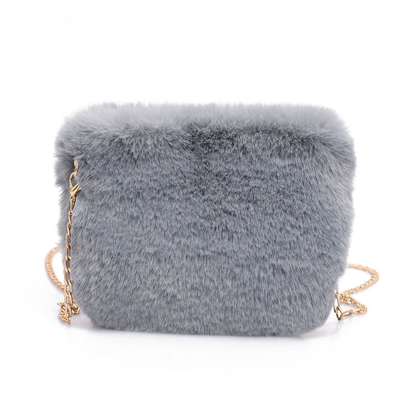 Furry Chain Small Bag Crossbody Plush Ladies' Bag