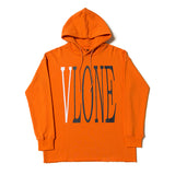 Vlone Hoodie Life Sweater Fashion Brand Hip Hop Loose Men's and Women's Orange Hoodie