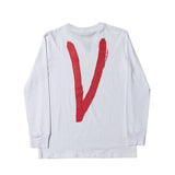 Vlone Sweatshirt Men's Clothing Fashion Long Sleeve Trendy Brand Women's Large Size Retro Sports Tshirt Top