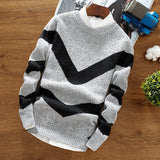 Men's Round Neck Loose Pullover Sweater Sweater Fashion Casual Trend Bottoming Shirt Men's Pullover Sweaters